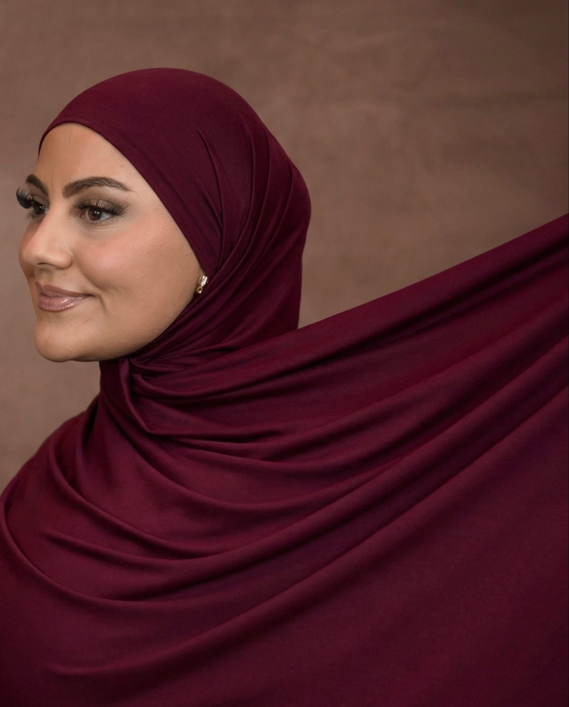 ENYSSA JERSEY SCHAL - BORDEAUX