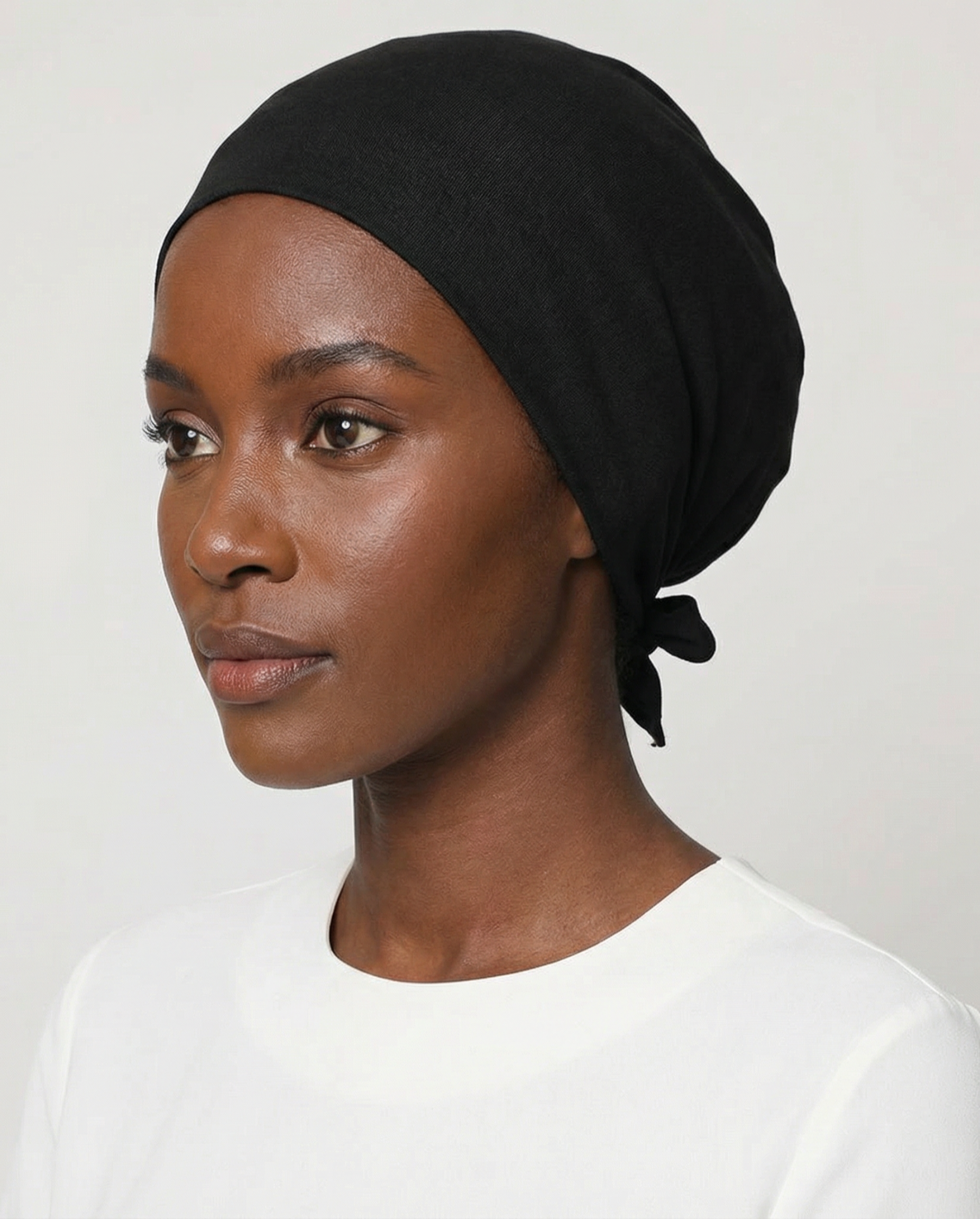 Nahtloses Bone / Unterkopftuch - Schwarz