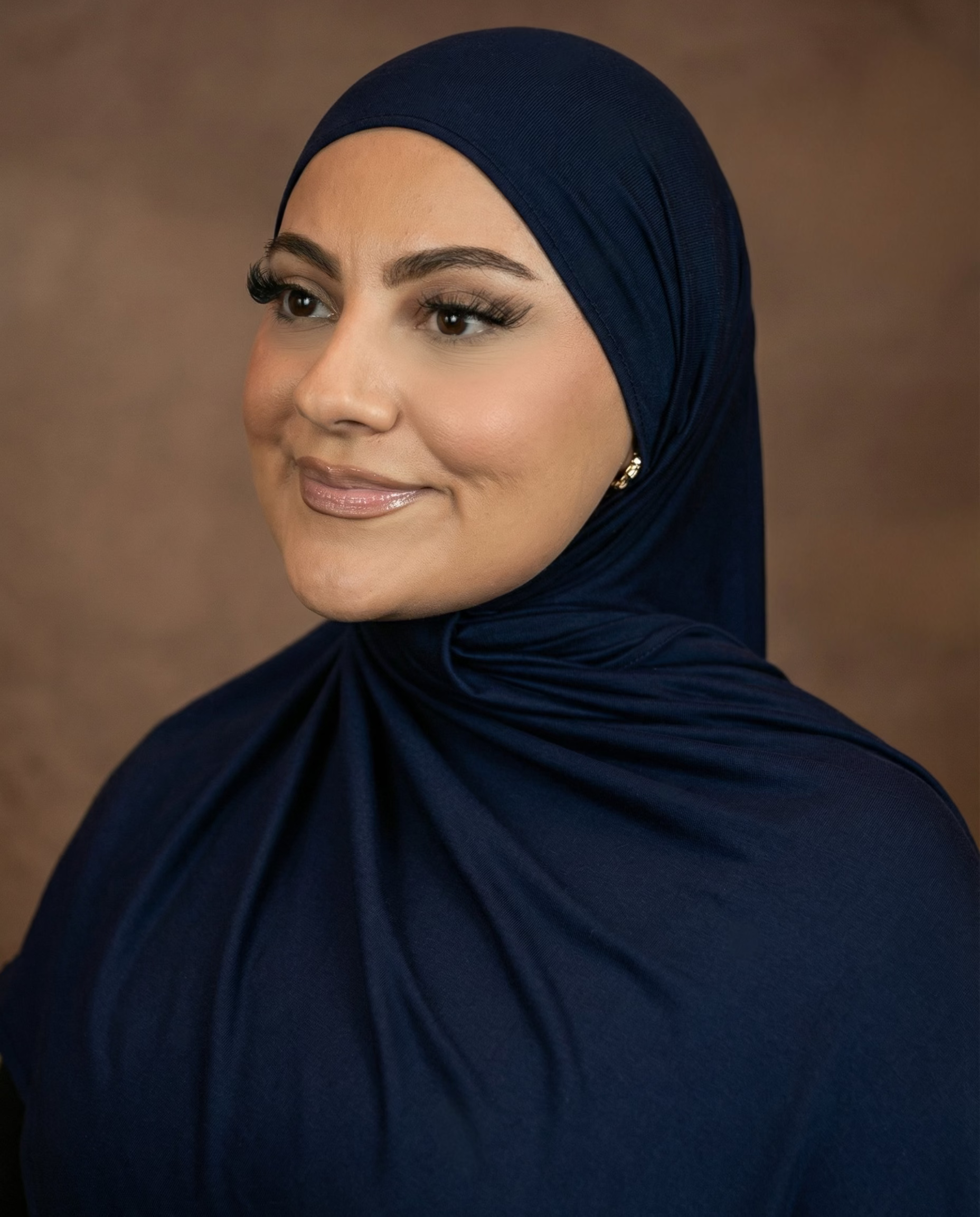 ENYSSA JERSEY SCHAL -NAVY