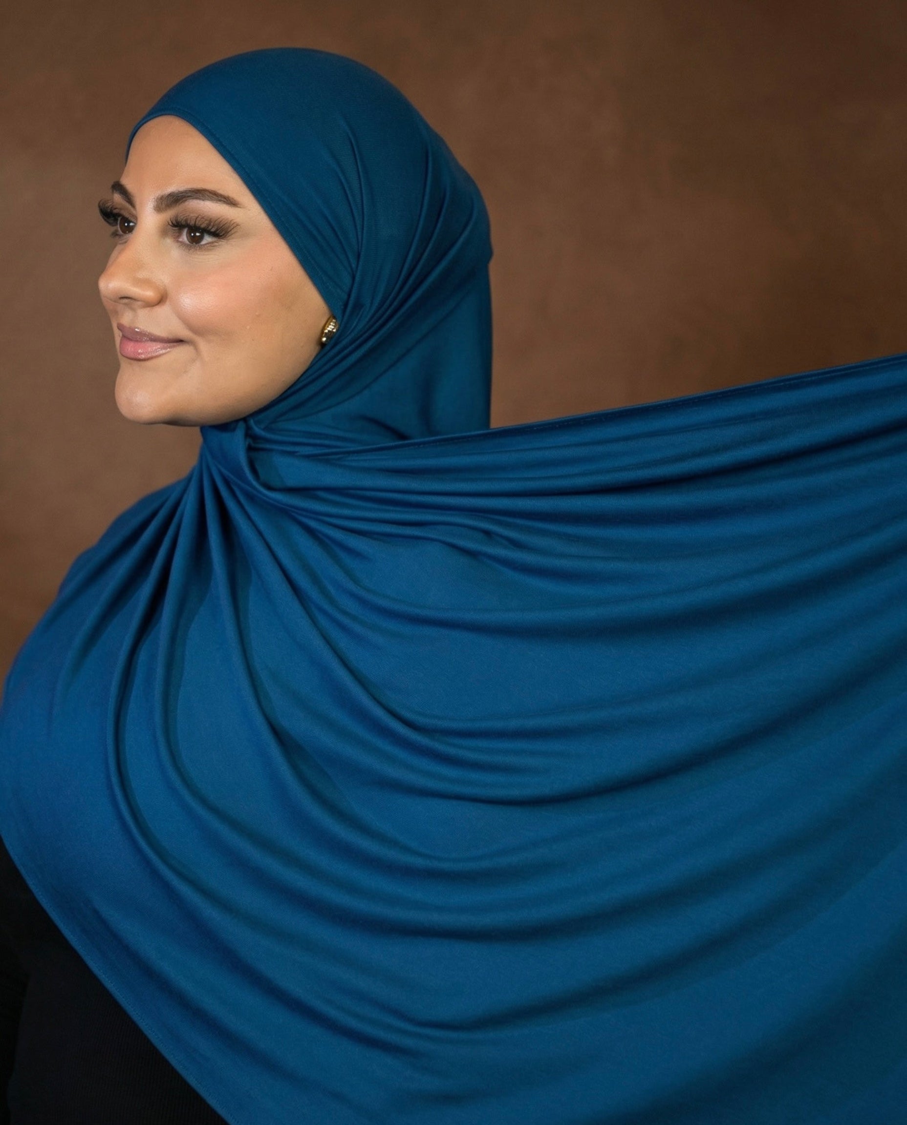 ENYSSA JERSEY SCHAL - PETROL