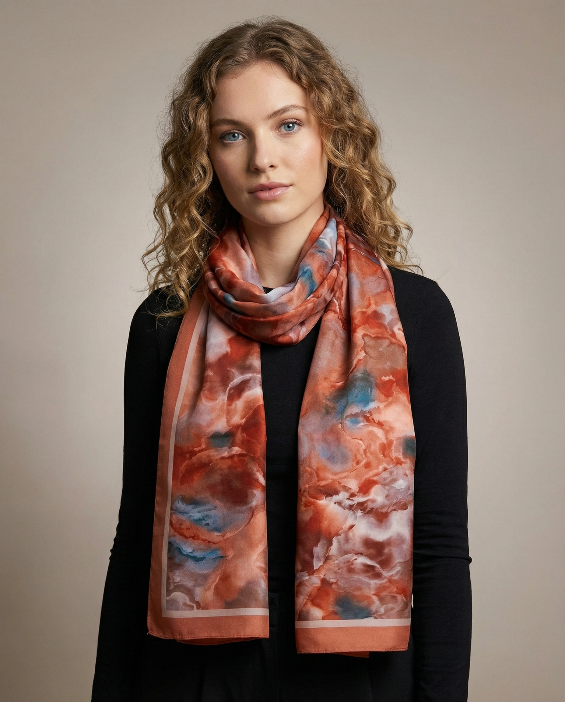 AVA SCHAL - ORANGE