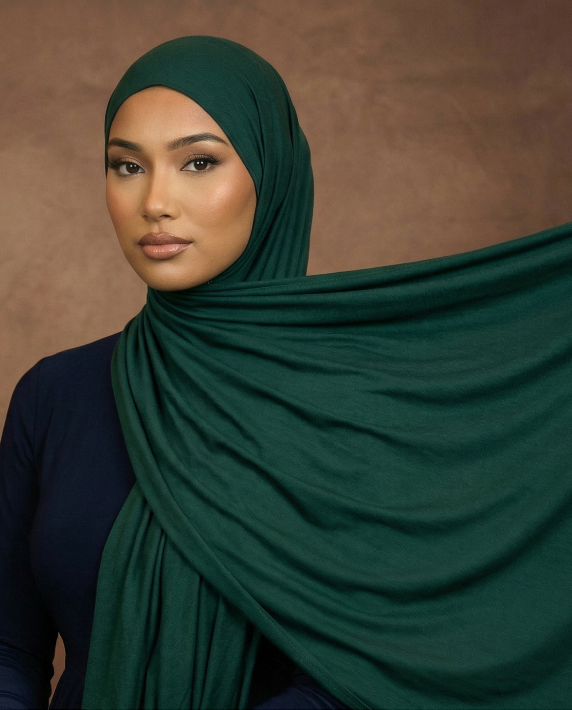 ENYSSA JERSEY SCHAL - SMARAGD