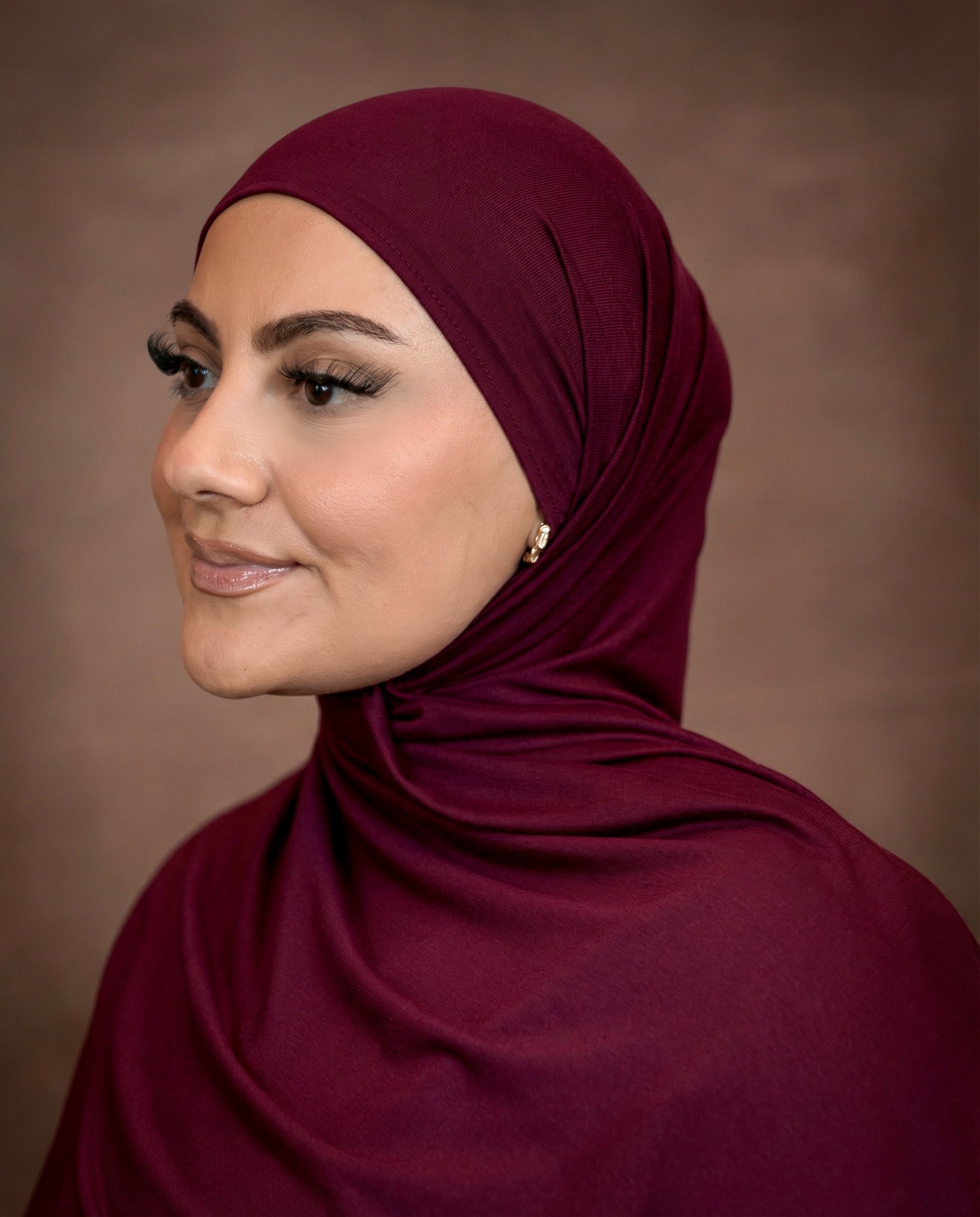 ENYSSA JERSEY SCHAL - BORDEAUX