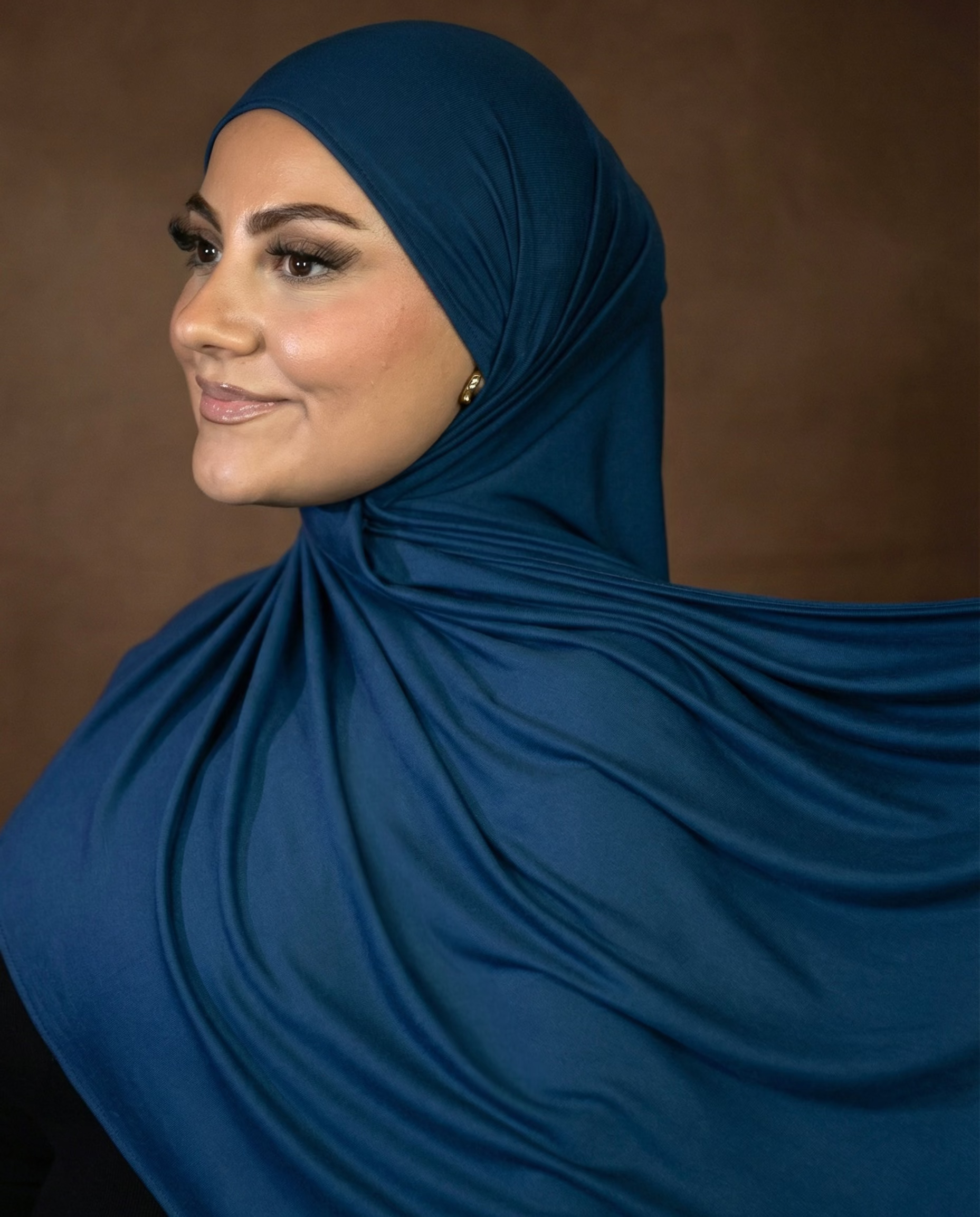 ENYSSA JERSEY SCHAL - PETROL