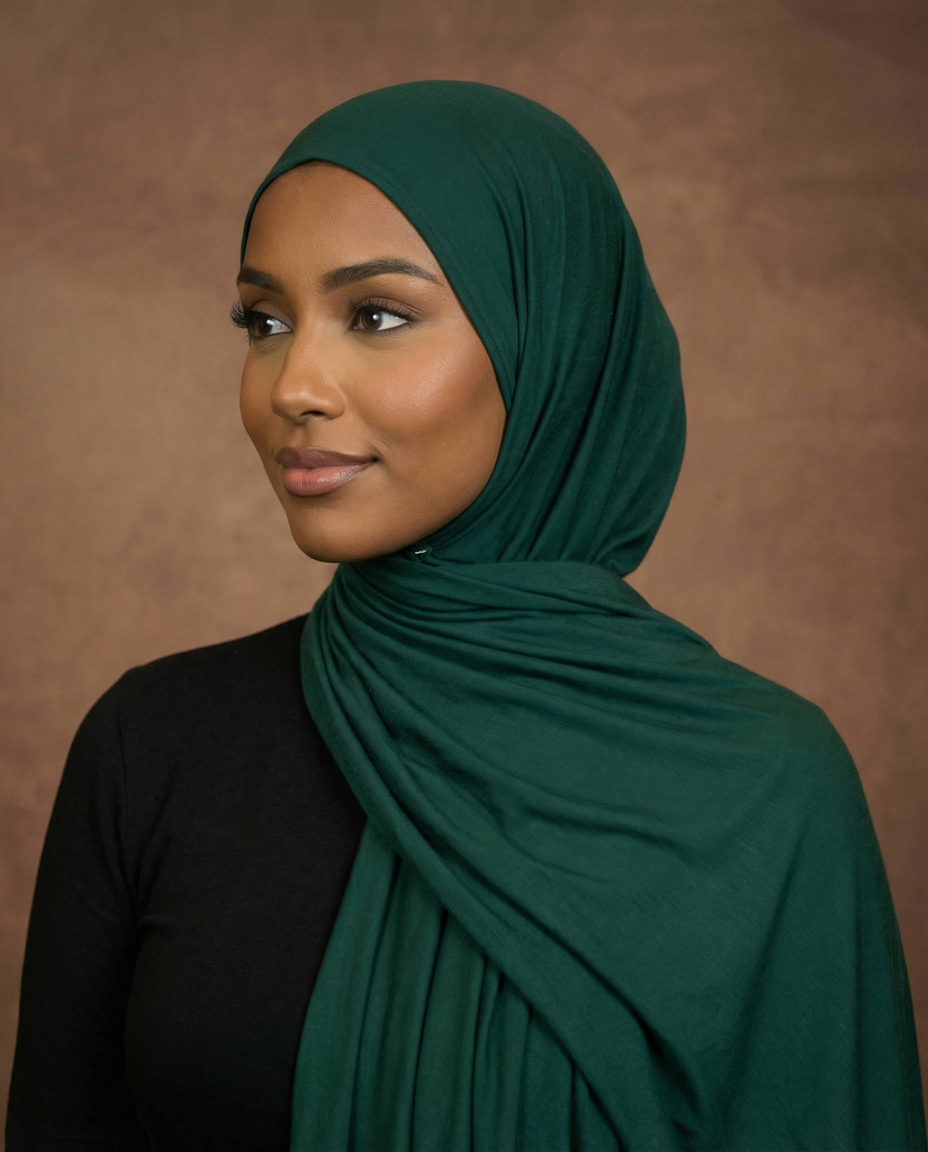 ENYSSA JERSEY SCHAL - SMARAGD