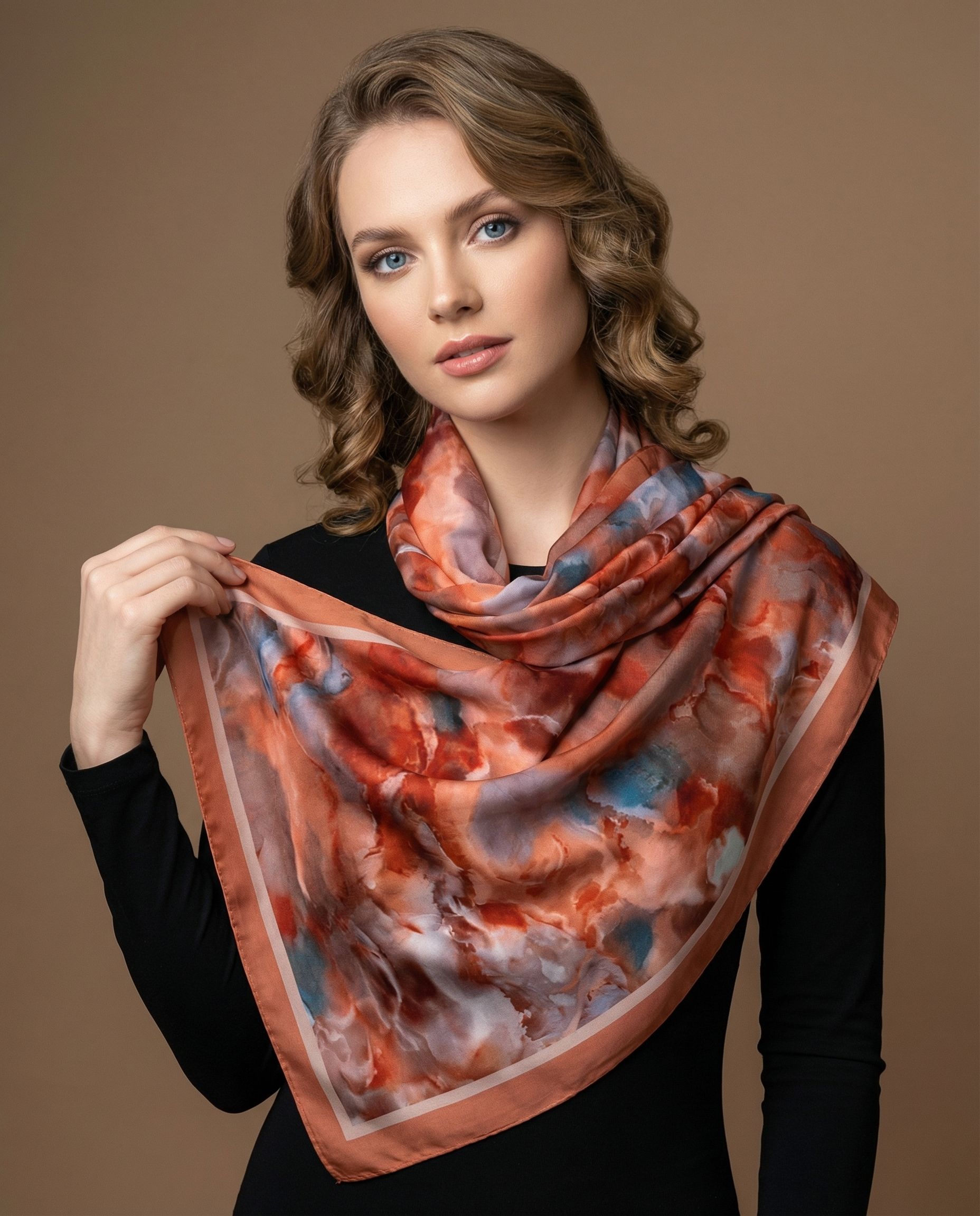 AVA SCHAL - ORANGE